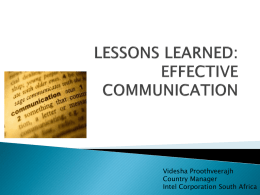BASIC SKILLS For EFFECTIVE COMMUNICATION