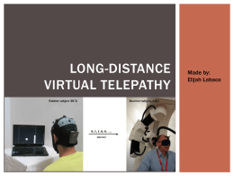 Long-distance virtual telepathy