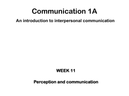An introduction to human communication: Understanding and sharing.