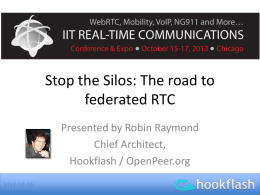 The road to federated RTC - IIT Real