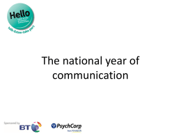 Hello - The Communication Trust
