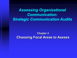 Assessing Organizational Communication Ch 4