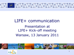 LIFE presentation