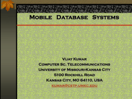 Mobile Database Systems