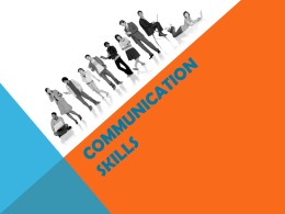 Communication Skills - Spring Lake Park School District 16