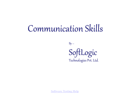 Communication Skills - Software Testing Complete Guide
