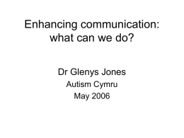 Enhancing communication: what can we do?