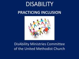 Disability - General Board of Church & Society