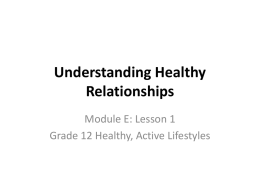 Understanding Healthy Relationships