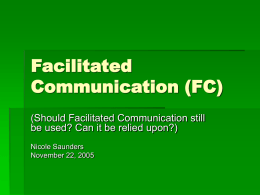 Facilitated Communication
