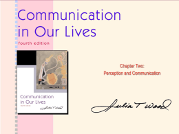 Communication in Our Lives - Missouri Western State University