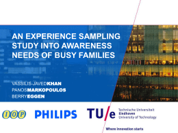 An Experience Sampling Study into Awareness Needs of Busy
