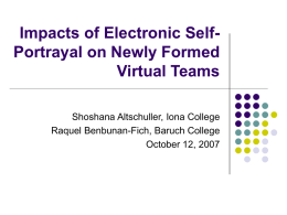 Investigating the Effects of Electronic Self