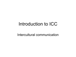 Introduction to ICC