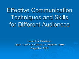 PowerPoint Presentation - Effective Communication Techniques