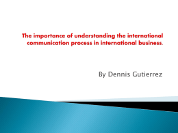 International Communication Process