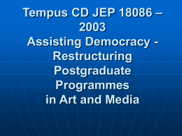 Tempus CD JEP 18086 – 2003 Assisting Democracy