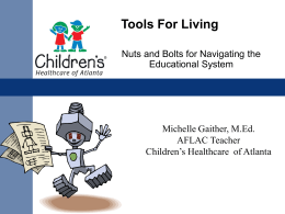 Tools For Living - Children's Healthcare of Atlanta