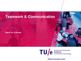 Multidisciplinary Teamwork & Communication
