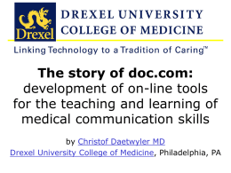 doc.com an interactive learning resource for healthcare