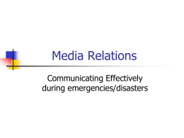 Objectives - Chatham Emergency Management Agency