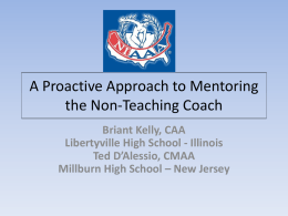 A Proactive Approach to Mentoring the Non