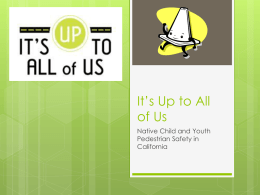It’s Up to All of Us - National Indian Justice Center