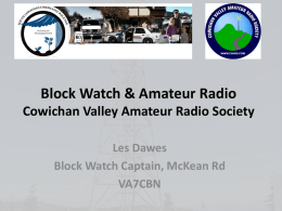 Discussion Points for Block Watch Presentation