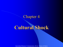 Chapter 4 Cultural Shock