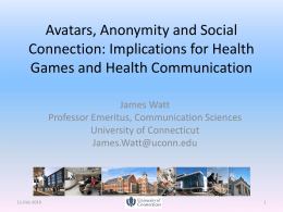 James Watt - University of Connecticut