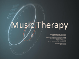 Music Therapy - Brain injury