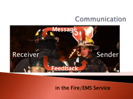 Interpersonal Communication - Maryland State Firemen's
