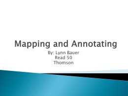 Mapping and Annotating