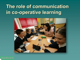 the role of communication in co-operative learning