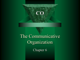 the communicative organization