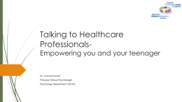 Teenagers Communicating with Health Care Workers