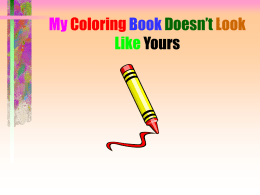 My Coloring Book Doesn`t Look Like Yours