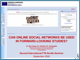 can online social networks be used in forward
