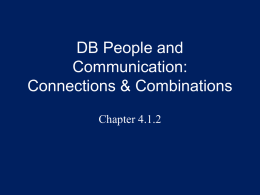 DB people and Communication - Deaf