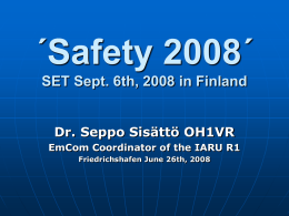Safety 2008