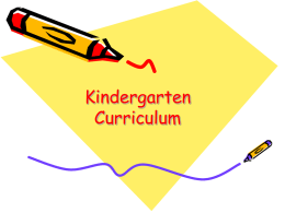 What you should expect to see in a kindergarten classroom.