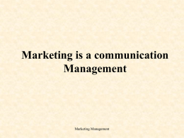 Mgmt 120 Principles of Marketing