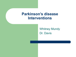 Parkinson`s - Personal Web Pages