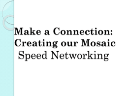 Make a Connection: Speed Networking II
