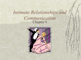 Developing Intimate Relationships