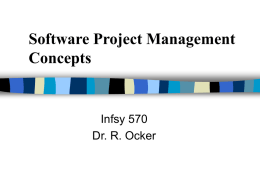 Software Project Management Concepts