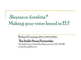 Making your voice heard in EU!
