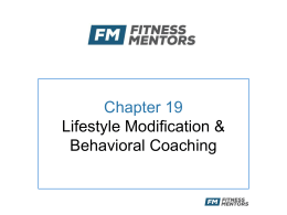 Chapter 19 - Fitness Mentors