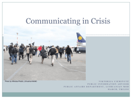 Communicating in Crisis