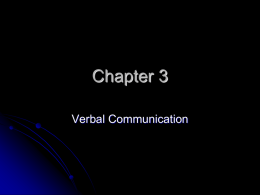 PPT Verbal Comm